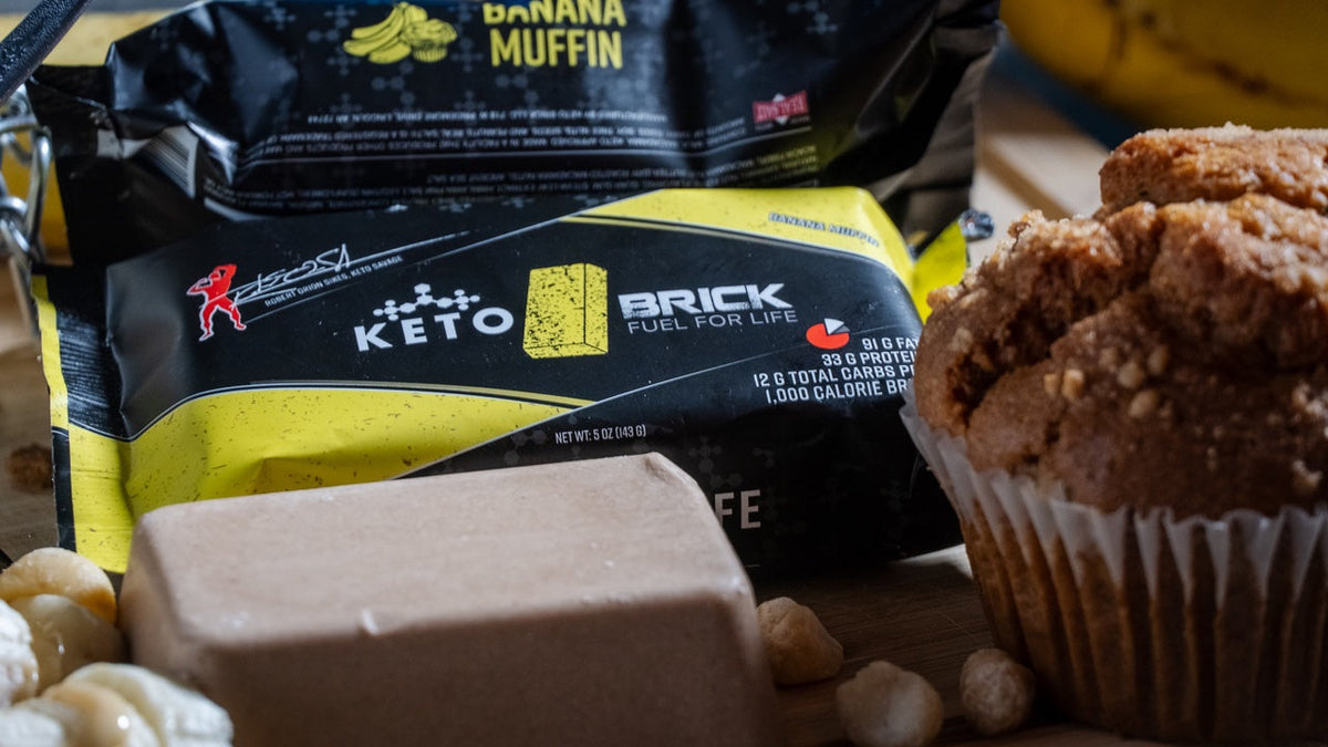 Banana Muffin Keto Brick