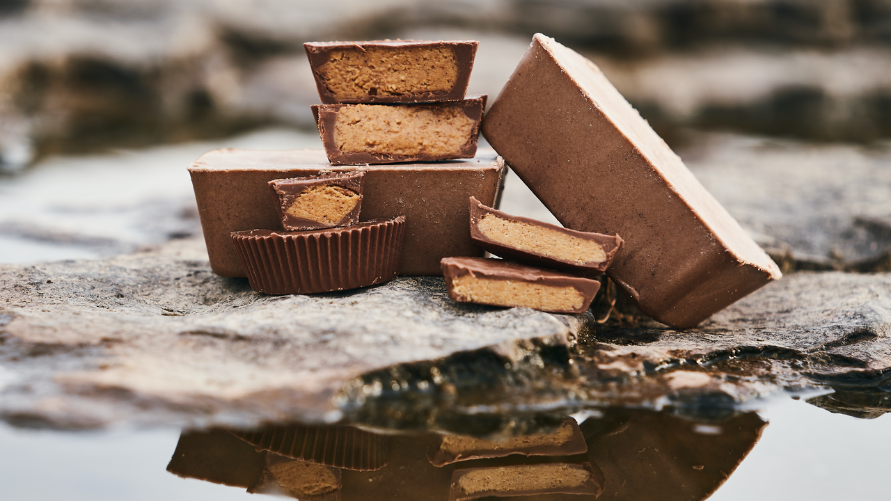 Chocolate Peanut Butter Cup Keto Brick